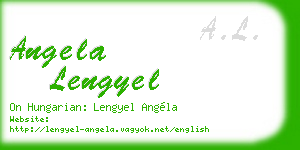 angela lengyel business card